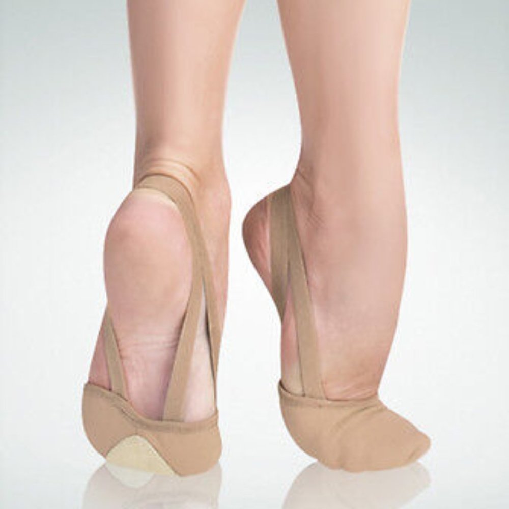 Angelo Luzio 621A Adult 3M Theatrical Pink Twyla II Leather Half Sole Slipper